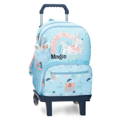 Imagen de Enso Magic Summer Mochila Escolar con Carro Azul 32x44x17 cms Poliéster