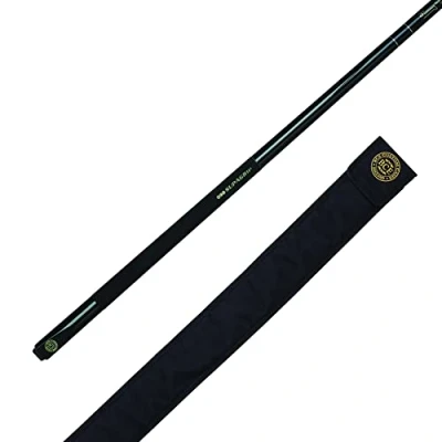 Imagen de BCE Jw 10am Mark Selby Juego de 2 Tacos Billar con Estuche clásico, 145 cm Taco 9,5 mm, Unisex, Negro (Black Butt/Natural Wood Shaft), 57&quot; (145cm)