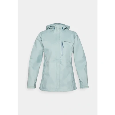 Imagen de Columbia Pouring Adventure 3 Jacket, Chaqueta impermeable para la lluvia Mujer, Azul aplastado, S