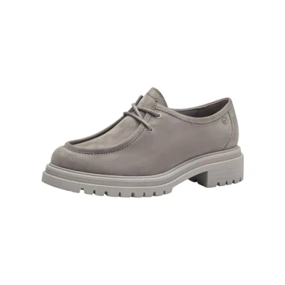 Imagen de Tamaris Zapatos de Cordones Caña Baja para Mujer, Cómodos, Piel, Gris, 42 EU