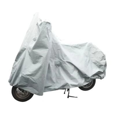 Imagen de Dunlop Lona Protectora Universal para Moto, Apta Parabrisas, Impermeable, Exteriores, 246 x 104 127 cm, plástico, Color Gris