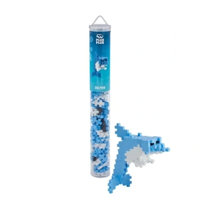 Imagen de Plus 9604113 Tiere Juego de 100 Bloques construcción creativos, diseño delfín, Color (300.4113)