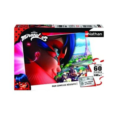 Imagen de Puzzles Nathan Puzzle 60 Piezas Miraculous Ladybug niños (Ravensburger 4005556861811)