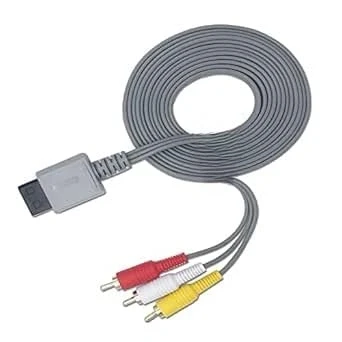 Imagen de RUITROLIKER Cable AV de 10 ft/3 m para TV Retro 3 RCA alargador con bobinador consola Wii U