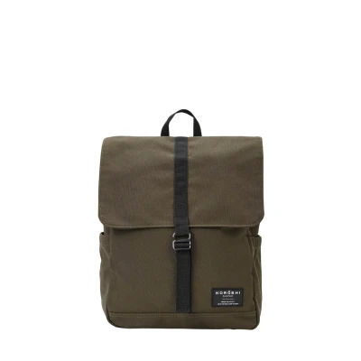 Imagen de Mochila con Varios Bolsillos y Compartimentos Cierre de Solapa en Color Verde