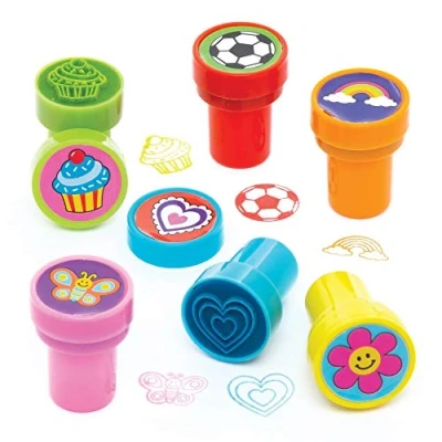 Imagen de Baker Ross Estampadores de novedad con entintado automático (Pack 10) Actividad manualidades infantiles
