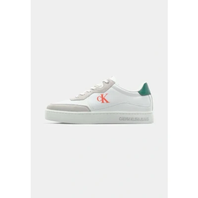 Imagen de Calvin Klein Jeans Classic Zapatillas, Hombre, Talla: 40, Bright white/wild green/tigerilily Zapatos