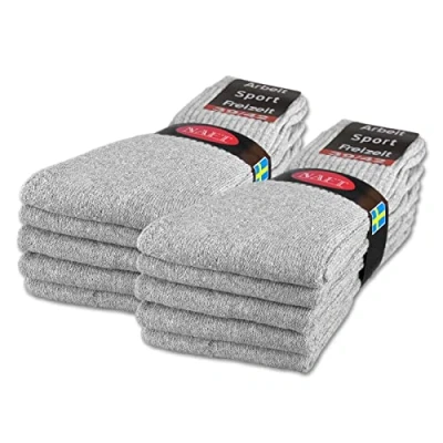 Imagen de sockenkauf24 10 20 30 pares de Calcetines Deportivos Hombre Mujer Tenis Trabajo Algodón (39 42 Gris Claro)