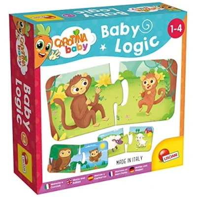 Imagen de Liscianigiochi Carotina Baby Memo Animales Juego Educativo de Memoria y Reflexión 24 Cartas Para Niños 1 a 4 años lúdico e intuitivo