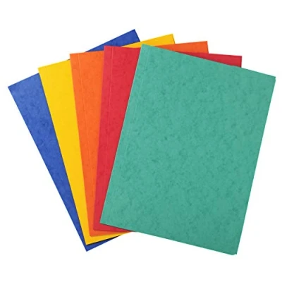 Imagen de Exacompta 56400E Subcarpetas de cartulina lustrada con 3 solapas, 24 x 32 cm, multicolor