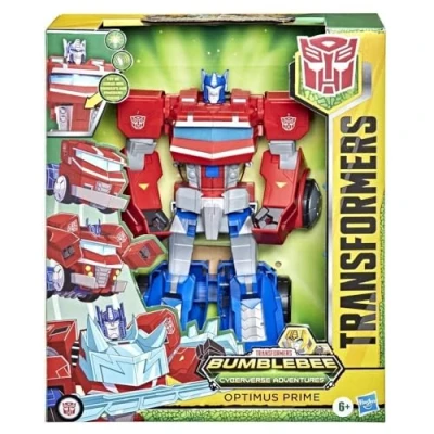 Imagen de Transformers Juguetes de Bumblebee, dinobots Aventuras en el ciberverso Figura acción Optimus Prime Unite Roll N’ Change, 6 y más, 25 cm, F27315X1