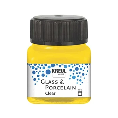 Imagen de KREUL Cristal y porcelana transparente, Color amarillo solar, 20 ml (16202)