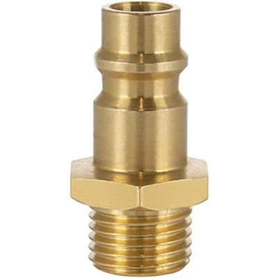 Imagen de Poppstar Boquilla conector compresor aire macho, diámetro nominal 7,2 mm con rosca exterior de 1/4 pulgada para conexión comprimido