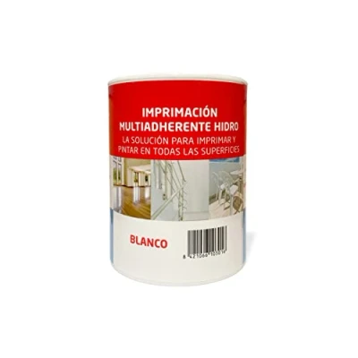 Imagen de U URSAN Imprimacion Multiadherente al Agua para Ceramica, Cristal, Galvanizado, Madera, Metal, Plástico, PVC de Color Blanco 750 Ml