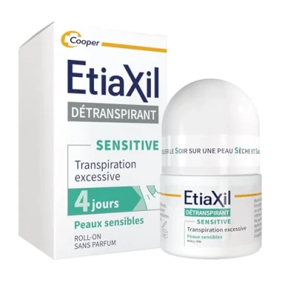 Imagen de ETIAXIL Antitranspirante, para transpiración excesiva Axilas Piel sensible, Líquido, Sin Fragancia 15 ml