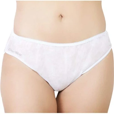 Imagen de One Wear Bragas Desechables Suave y Ligera para Mujer (Lote de 5) Ropa Interior un Solo Uso. Braguitas Maternidad Hospitales Viajes SPA Masajes