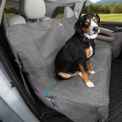 Imagen de Kurgo Cubreasientos para Perros Antideslizante, Fundas Asiento de Coche, Funda Protectora Perros, 140 cm Gris