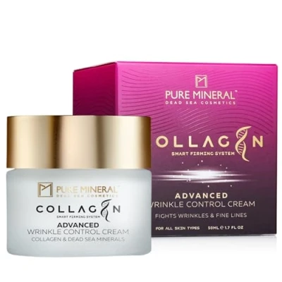 Imagen de Pure Mineral Suero Control Avanzado de Arrugas con Colágeno Minerales del Mar Muerto, Reducción Arrugas, Reafirmante Sin siliconas, sulfatos, parabenos 30ml