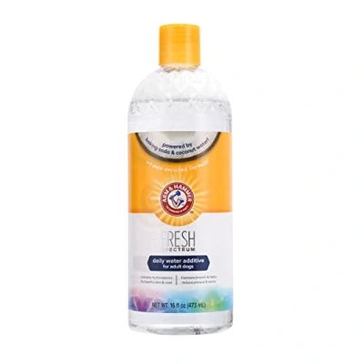 Imagen de ARM &amp; HAMMER Fresh Spectrum Aditivo de agua para perros con menta y coco, 473 ml el mejor cuidado dental perros, elimina la placa sarro, Limpia encías dientes sin cepillar