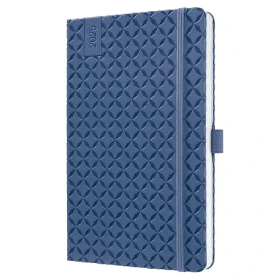 Imagen de SIGEL J5101 Jolie Agenda semanal 2025, tapa dura, 13,5 x 20,3 cm, 174 páginas, azul