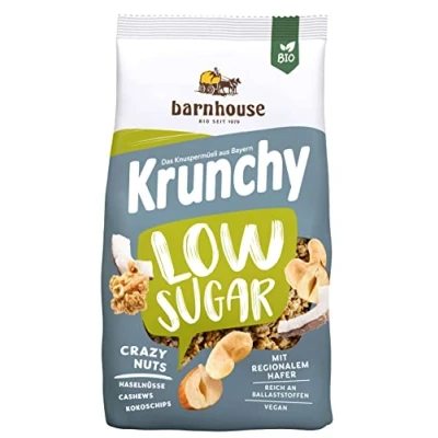 Imagen de MUESLI KRUNCHY LOW SUGAR frutos secos 375gr. BIO