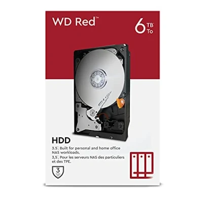Imagen de WD Red 6 TB NAS 3.5 pulgadas, Disco duro interno Clase 5400 r.p.m, SATA Gb/s, SMR, Caché 256MB