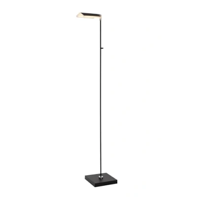 Imagen de Lucide Lámpara de pie LED Aaron, negra, atenuable a cálida, altura 134 cm