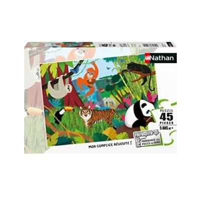 Imagen de Puzzles Nathan Puzzle de 45 Piezas Los Animales la Selva Tiere Infantil (Ravensburger 4005556861767)
