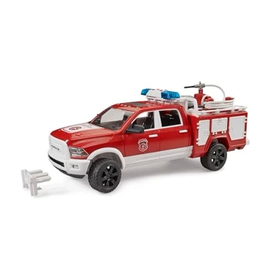 Imagen de bruder 02544 RAM 2500 Feuerwehreinsatzwagen mit L + S Modul 1:16 Vehículos, Coche de bomberos, Accesorios para coches Juguetes a partir 4 años