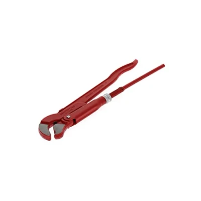 Imagen de GEDORE red Tenaza angular para tubos acodada en 45, Alicates tubos, Anchura de sujeción 40 mm/1 pulgada, Boca S, Maciza, Dentado desplazado, R27140010