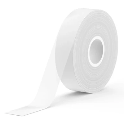 Imagen de SUPVAN E10 Etiquetas Autoadhesivas, térmicas para el hogar, la oficina y escuela, compatibles con las etiquetadoras E10/E16，15 mm* 6 m, 1 Rollo (Transparente)
