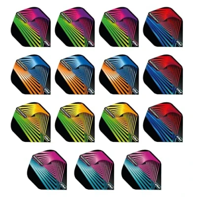 Imagen de RED DRAGON Hardcore Laser Light Paquete múltiple de vuelos Dardos 5 Juegos por