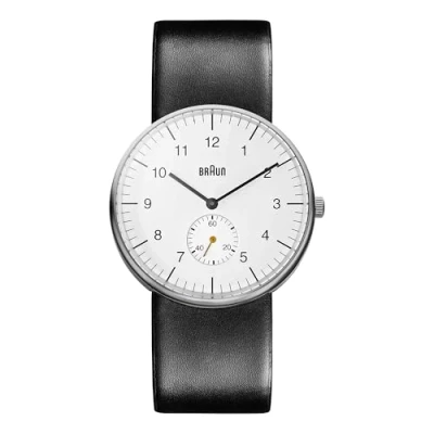 Imagen de Braun BN0024WHBKG Reloj analógico de caballero cuarzo con correa piel negra