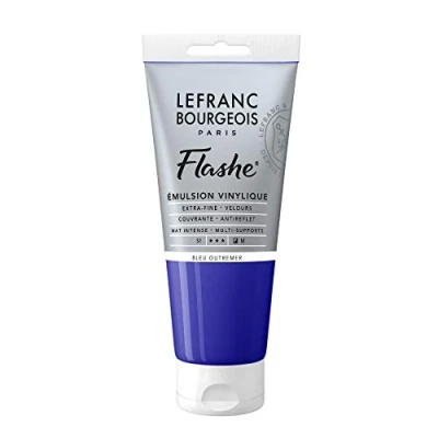 Imagen de Lefranc Bourgeois vinilo Pintura Acrílica, extra fina color de para artistas, Ultramarinblau, 80ml Tube Vinylfarbe