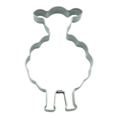 Imagen de BekkiB Cortador de galletas &quot;oveja&quot;, tamaño 6,5 x 4,5 cm, acero inoxidable, apto para lavavajillas, 7153