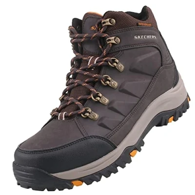 Imagen de Skechers Relmentdaggett Outdoor Botines con cordones, Hombre, Talla: 40, Braun dunkel Zapatos