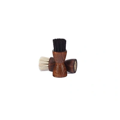 Imagen de Langer &amp; Messmer kit de 2 Cepillos para zapatos lustradores pulir sus ideal lustrar y cuidar perfectamente el calzado (negro/negro)