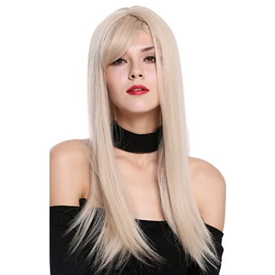 Imagen de WIG ME UP DM 03 85/88 peluca de mujer pelo largo liso dividido por raya rubio claro brillante