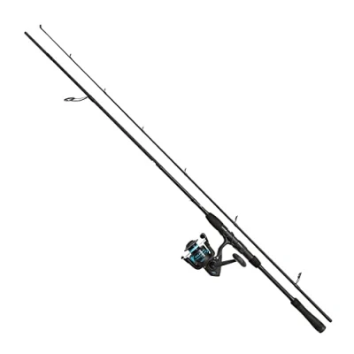 Imagen de PENN Wrath Inshore Lure Juego de caña Pescar y Carrete Mango EVA Dividido Spinning Agua Salada para caballa, lubina, abadejo, Negro, 2,44 m 10 30 g