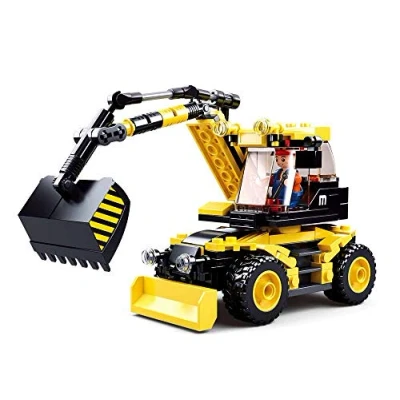 Imagen de Sluban SB 101380805 Bagger Town Excavadora 2 en 1 196 Piezas, Color (M38 B0805)