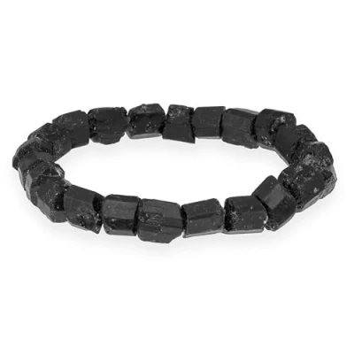 Imagen de Lebensquelle Plus Pulsera de turmalina negra con cristales cuarzo y