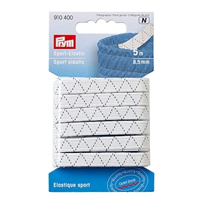 Imagen de Prym Consu Elástico, Blanco, 8,5 mm, weiß, 5 m