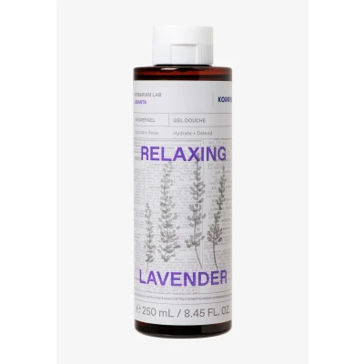 Imagen de KORRES RELAXING LAVENDER gel de ducha con fragancia lavanda para hombres y mujeres, un ritual nocturno relajante calmante, vegano, 250 ml