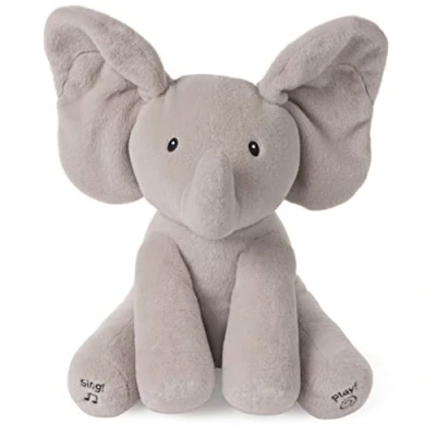 Imagen de GUND Baby Stuffed Animal Plush, Grey, 12&quot; Animated Flappy The Elephant Peluche Animado, Color Gris, 30,5 cm, (Spin Master 6059278)