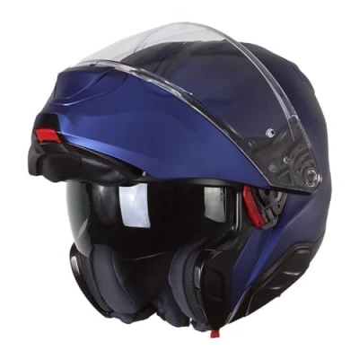 Imagen de HJC, Casco Moto Modular RPHA91 Solid Semi Flat Metallic Blue, XL