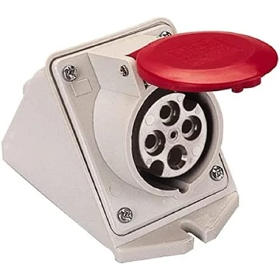 Imagen de Poly Pool PP0634X Toma inclinada de pared IEC309 16A 3P+T 380÷415V