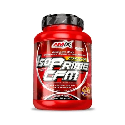 Imagen de AMIX Proteína Isolada Isoprime CFM Aislado de Suero Sabor Manzana Verde con Canela Ayuda a la Recuperación Muscular Alta Pureza 1 Kg