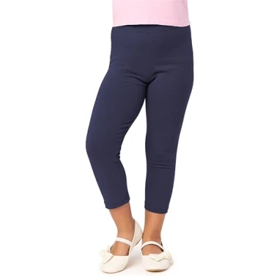 Imagen de Merry Style Leggins 3/4 para Niñas Mallas capri Pantalones Piratas Ropa Infantil Deportiva Niña verano y primavera MS10 226 (Azul Marino, 122 cm)
