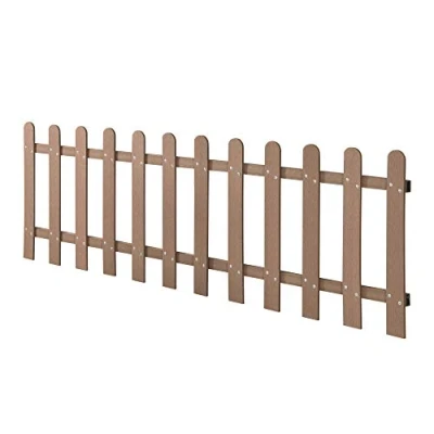 Imagen de NEU.HOLZ Valla de jardín WPC 200 x 60 cm Elemento Compuesto Madera Plástico Red para Marrón