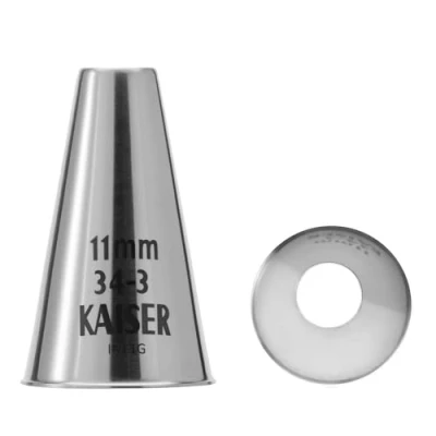 Imagen de Kaiser Profi Deko Center Boquilla Lisa, Acero Inoxidable
